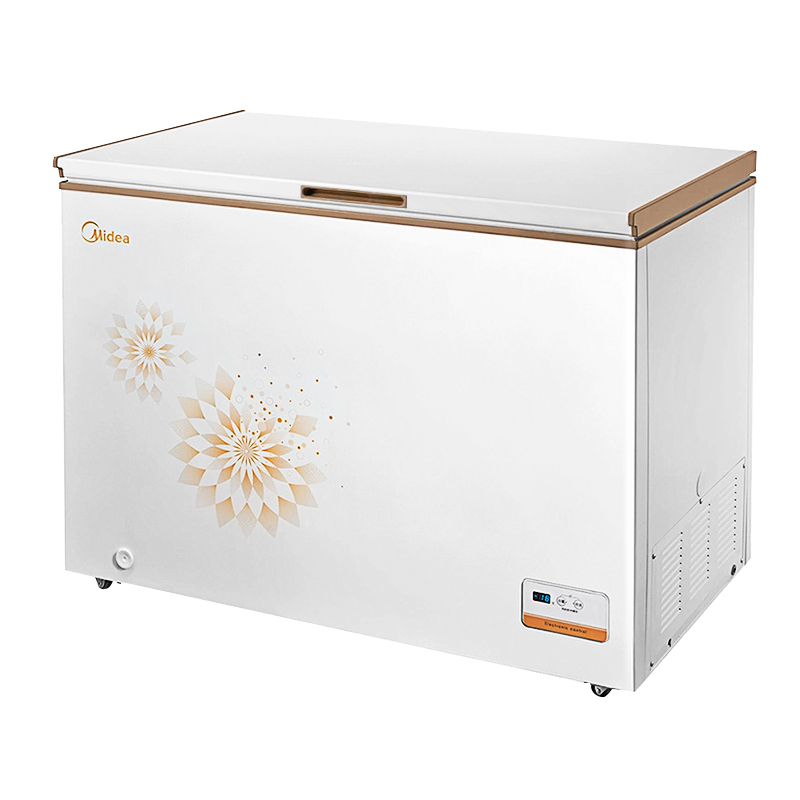 美的(Midea)BD/BC-368KEM 368升商用单温一室冷冻冷藏转换冷柜卧式双顶开门冰柜(白)