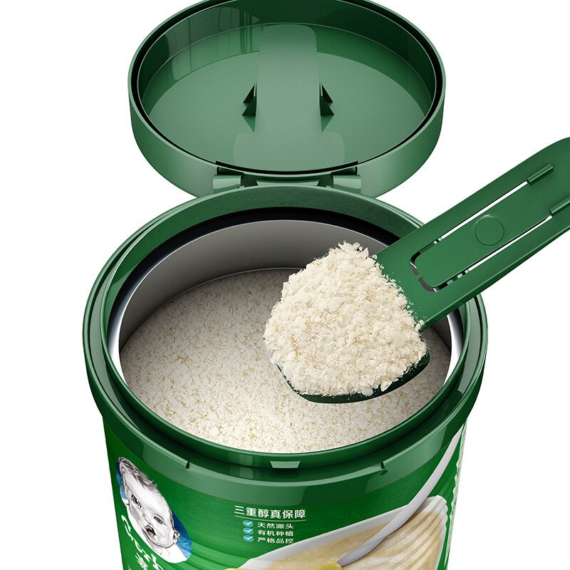 22年5月产gerber嘉宝有机原味营养米粉225g罐装辅食适合6个月以上