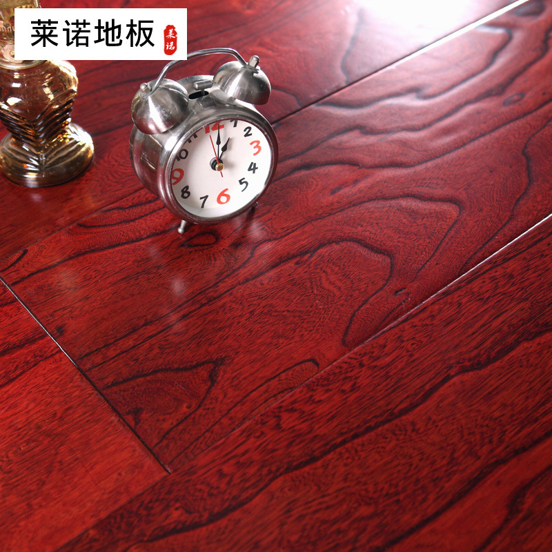莱诺地板多层实木复合地板榆木浮雕仿古面大锁扣免胶免钉15mm厚适用地暖地热大板简欧风4色