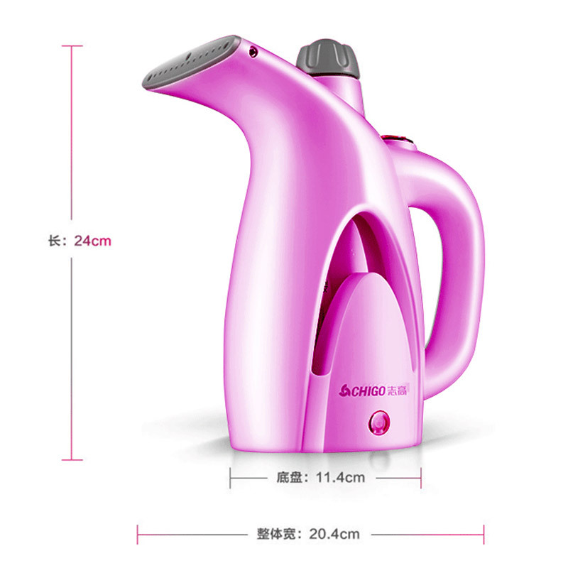 志高(CHIGO)手持挂烫机便携式熨烫机家用小型电熨斗 迷你便携熨衣物注水箱蒸汽刷手提式ZG-198紫色