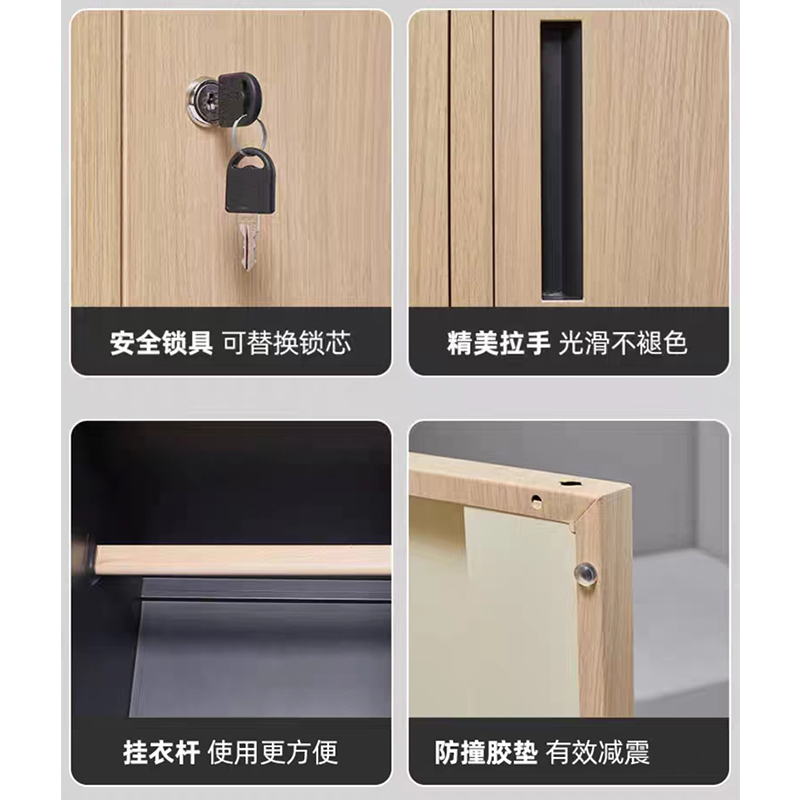 风雷缘钢制员工二门更衣柜800*600*1720mm