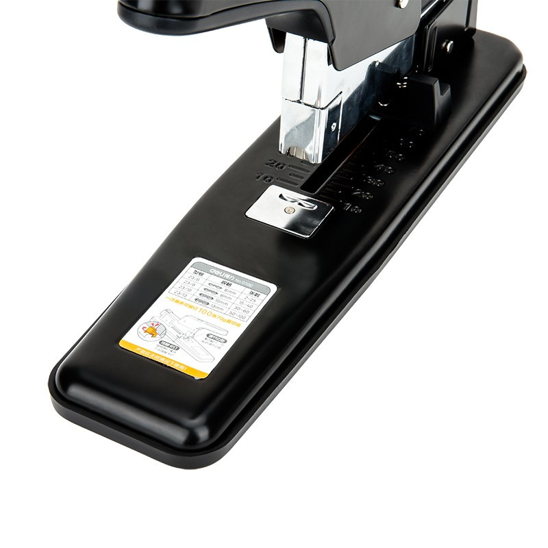 得力(deli)0390 80页重型订书机黑色 适用订书针23/6 23/13装订器厚层订书器办公装订用品高清大图