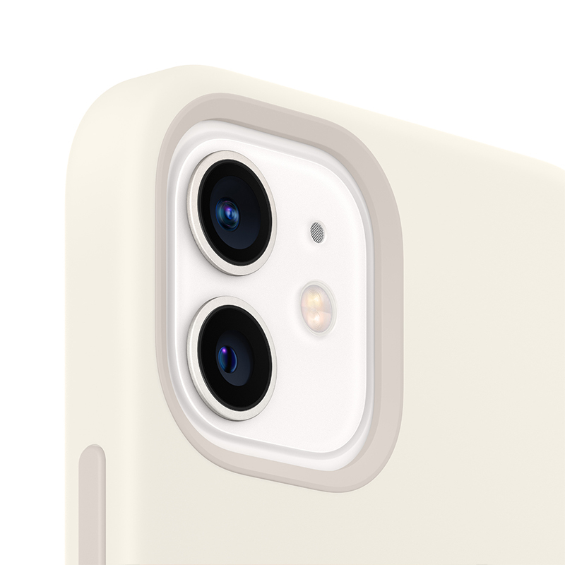 Apple 原装 iPhone 12 mini MagSafe硅胶外壳 白色 12 mini专用手机壳