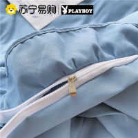 花花公子春季床上四件套被套床单床品学生宿舍单人三件套床上用品