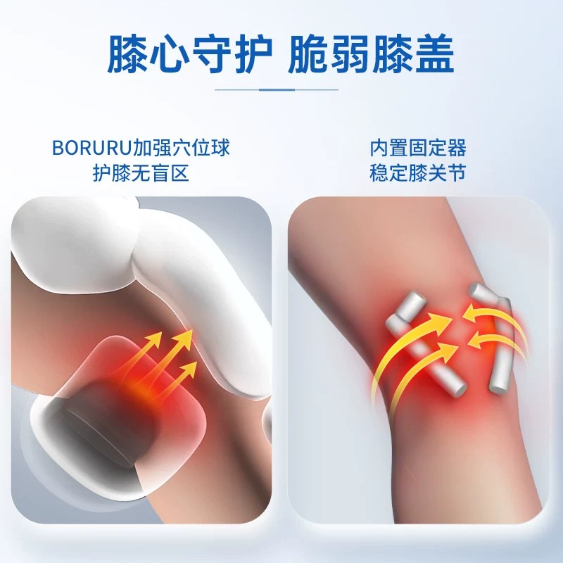 松下膝部膝盖按摩仪家用护膝保暖热敷膝关节按摩器气囊按摩RJ50高清大图