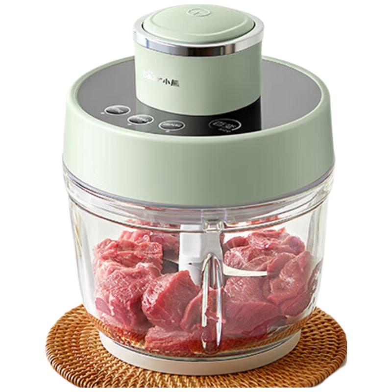 小熊Bear全自动多功能打馅绞肉机3档粗细可调2升大容量按键操作漏电保护2000转强劲动力