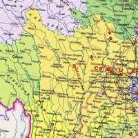 2018新版 中国地图 MAP OF CHINA中国行政地图 折叠图 全英文版 新版 正版地图 中国地图出版社 详细