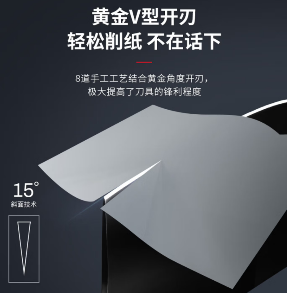 OOU! 黑刃男刀 UC4156 高效切割流畅耐用钢材精准磨砺高清大图