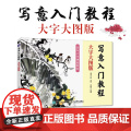 写意入门教程 大字大图版 正统国画技法入门中老年写意画自学中国画花鸟山水技法基础教程书籍水墨国画绘制技正