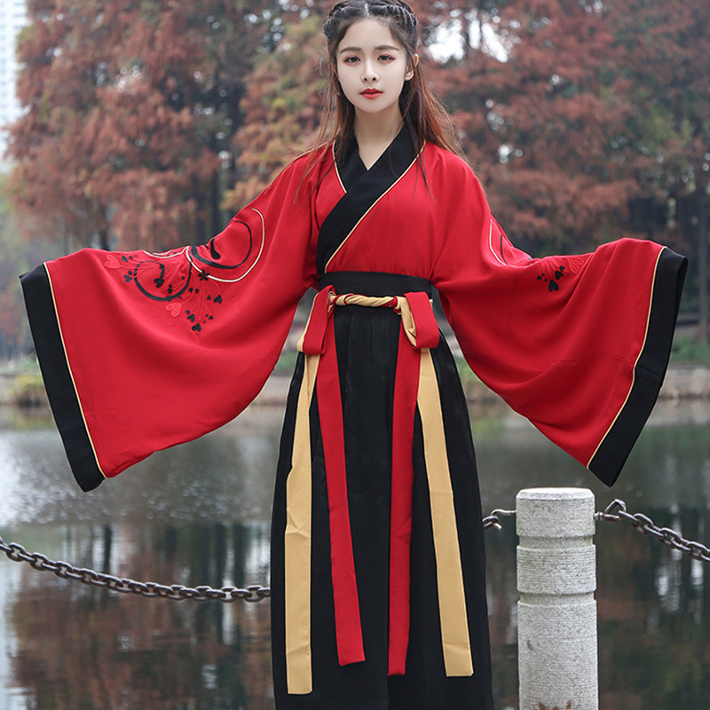 汉服女装襦裙仙女裙传统古装汉服表演服武侠风