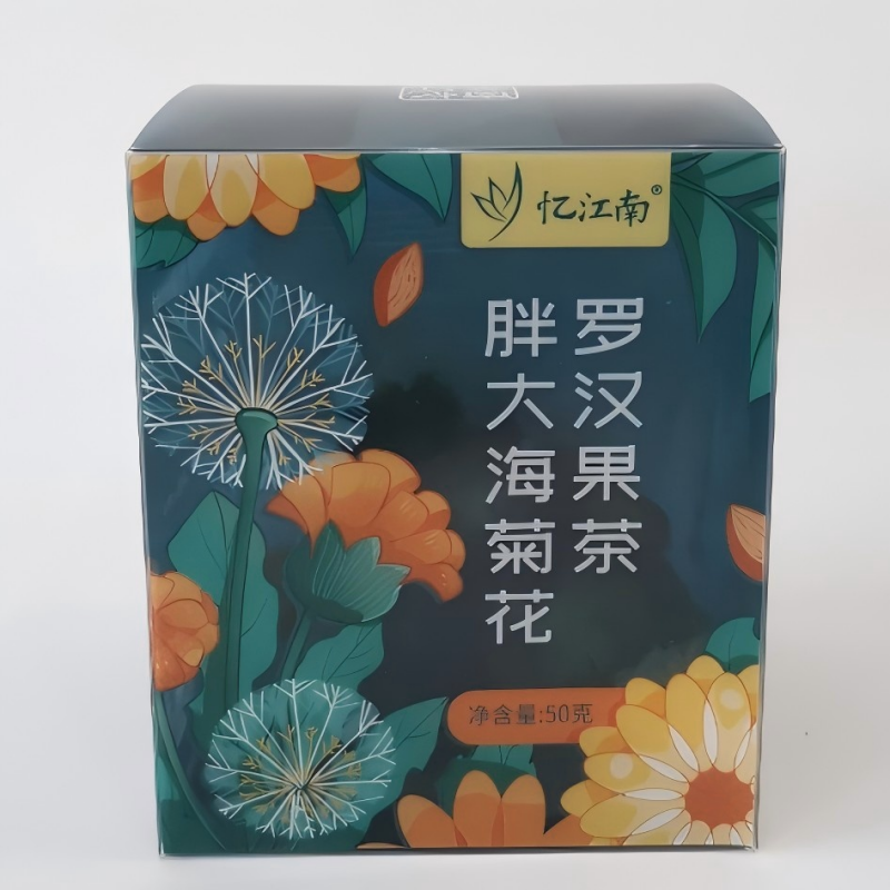 忆江南 花茶果茶 胖大海罗汉果茶50g 花茶【新老版随机发】