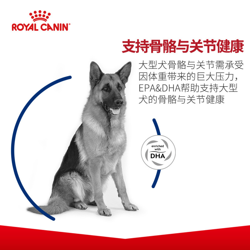 ROYAL CANIN 皇家狗粮 GR26大型犬成犬狗粮 15月龄以上 全价粮 15kg 金毛拉布拉多阿拉斯加秋田马犬