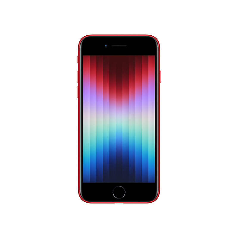 [2022新款]Apple 苹果 iPhone SE3移动联通电信5G 全网通手机 4.7寸 美版有锁裸机 128GB 红色