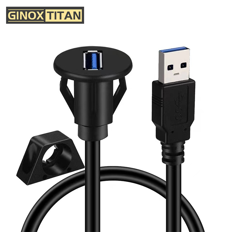 GINOXTITAN USB面板延长线 卡扣式 S1M