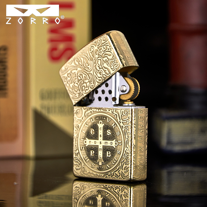 佐罗(zorro)品牌打火机 二代原铜恶灵挽歌报价_参数__