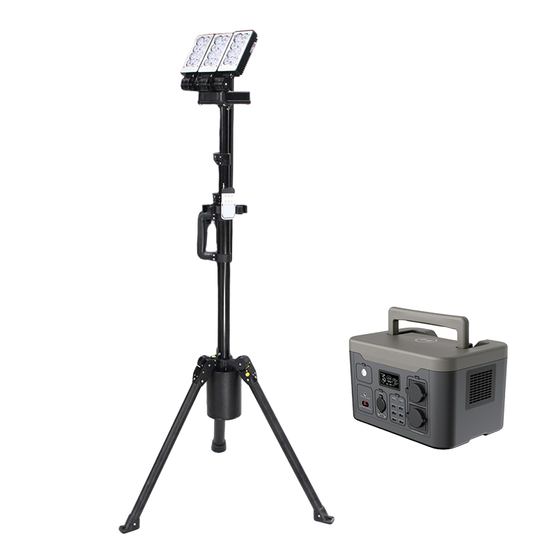 OHUI OHJW5176 100W LED 多功能移动照明系统套装(含1800W外置电源) IP66 DC22.2V高清大图