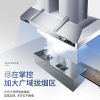 [升级版35立方]欢呼好太太顶吸式抽油烟机大吸力商用塔型油烟机小型饭店员工食堂农村土灶柴火灶快餐店排烟机1.2米自动清洗