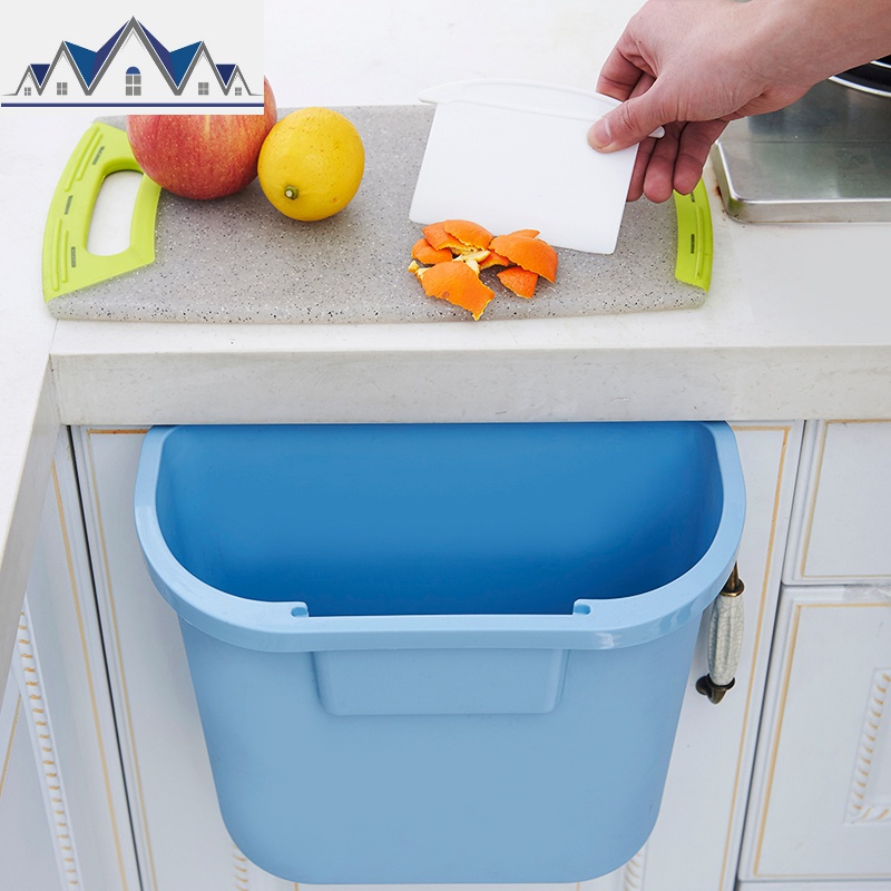 厨房壁挂式分类垃圾桶加厚塑料橱柜垃圾筒无盖可挂式收纳桶_8_336高清大图