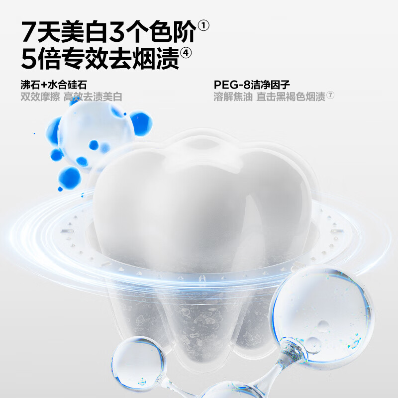 参半 沸石净齿牙膏 美白亮白去黄去烟渍口臭清新口气男士成人牙齿 清新苍兰120g高清大图