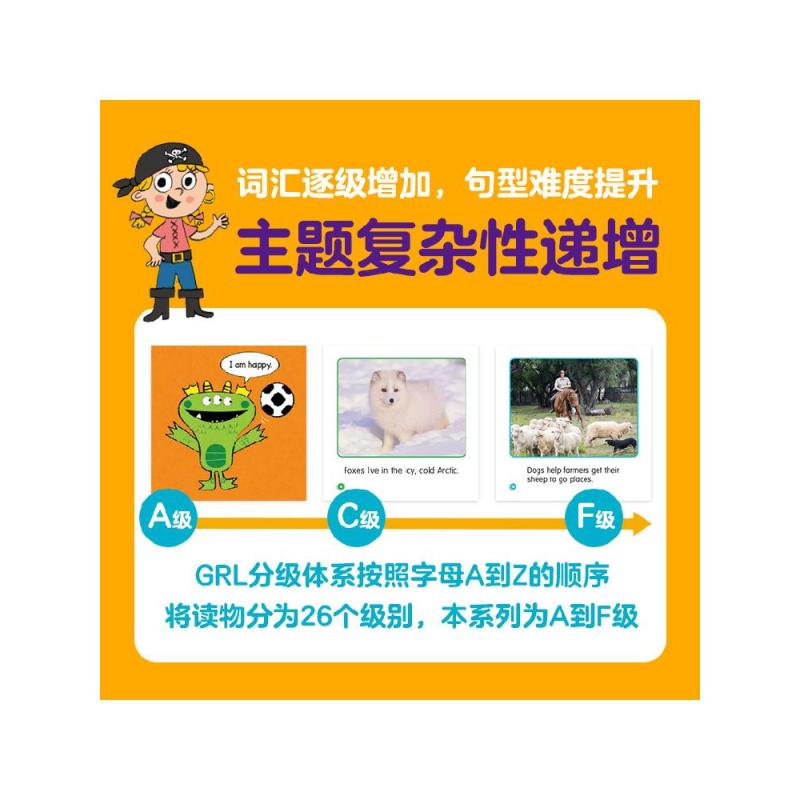 [正版]学乐小读者英语分级阅读全系列(全166册)配赠原版音频和指导手册 GRL分级体系 词汇语法句型 好用不费妈 出