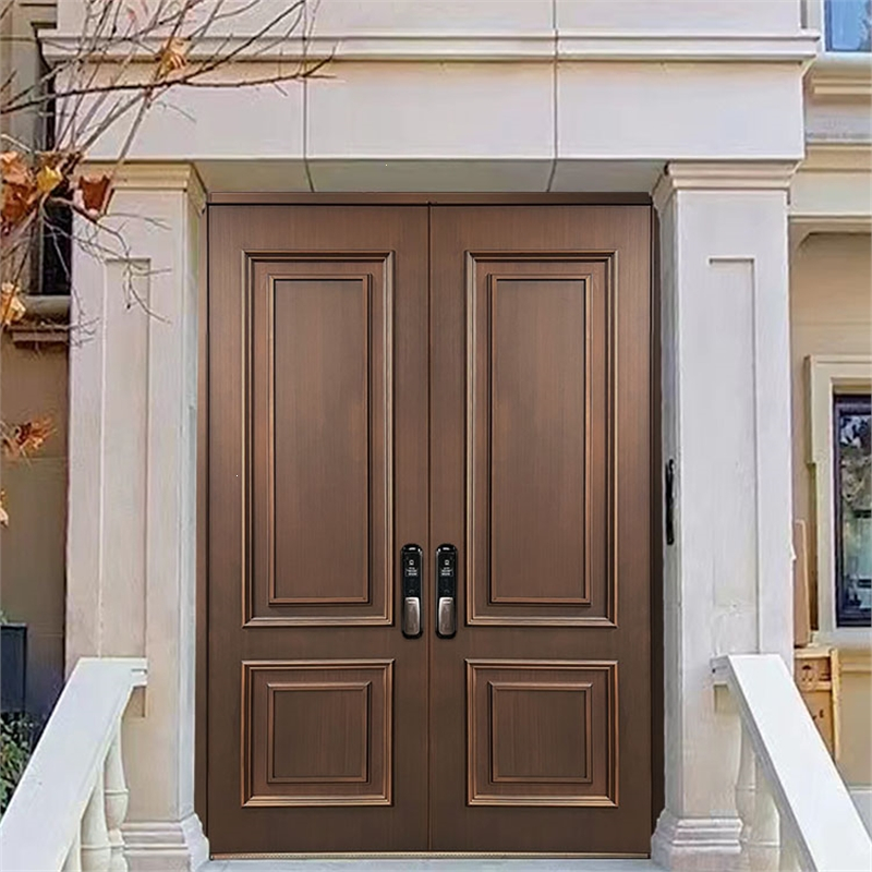 古达定制铸铝门别墅大门双开盗门进户入户子母门家用农村自建房大门