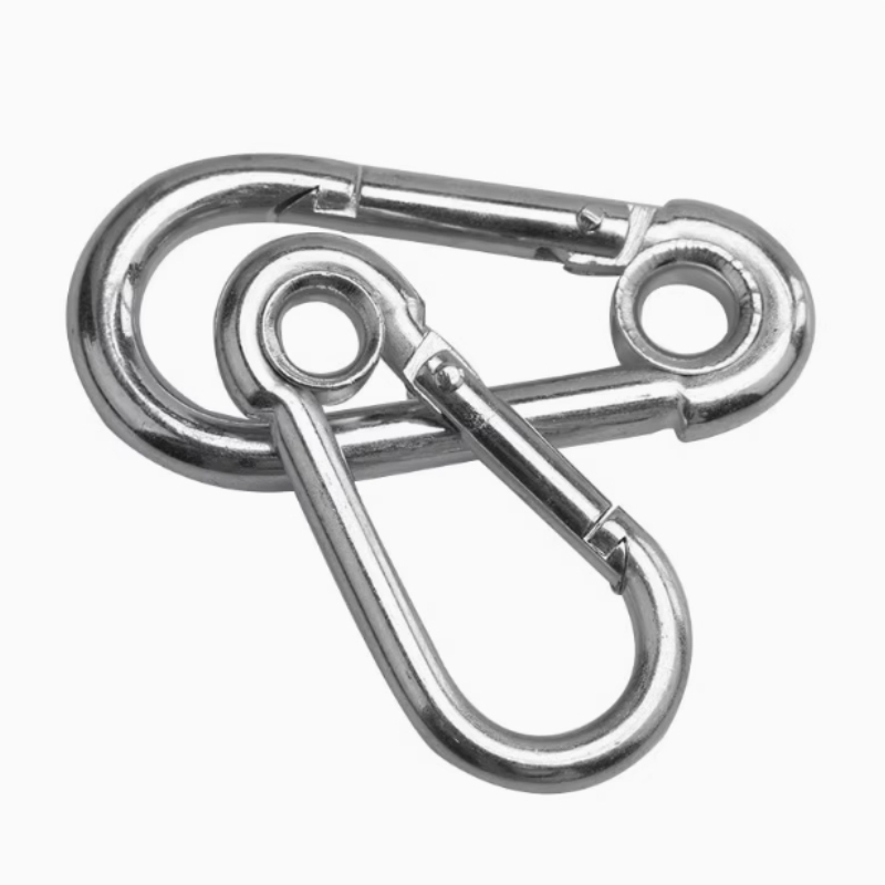 新凯益 304不锈钢弹簧扣保险安全扣 M8(带圈型) 个高清大图