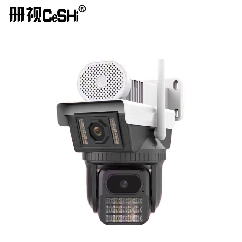 册视4G无线监控器防水500万全彩双画面WIFI摄像头5mm台高清大图