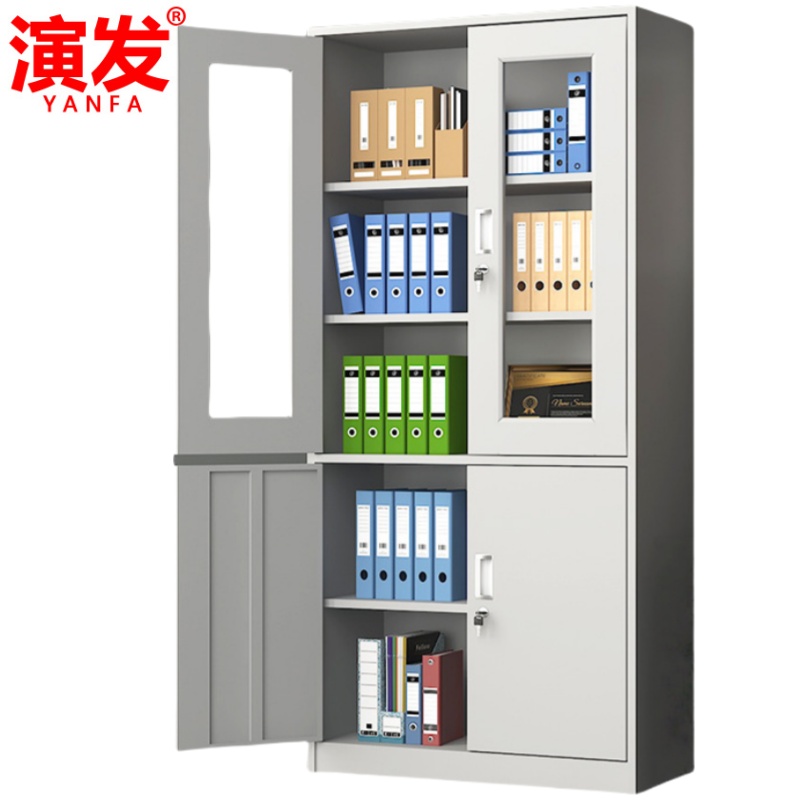 演发 中二斗文件柜1800*850*390mm台高清大图