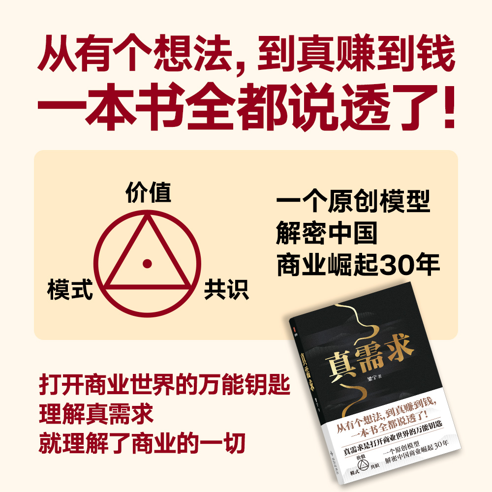 标准 [正版]得到 赠艺术版画真需求 商业女神梁宁图书作品 从有个想法 到真赚到钱一本书全都说透了 商业领域年度之书 商高清大图