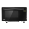 美的/Midea M3-208E 智能湿度感应20L加热黑色烧烤功能光波功能微波定时功能家用变频微波炉光波烧烤一体平板