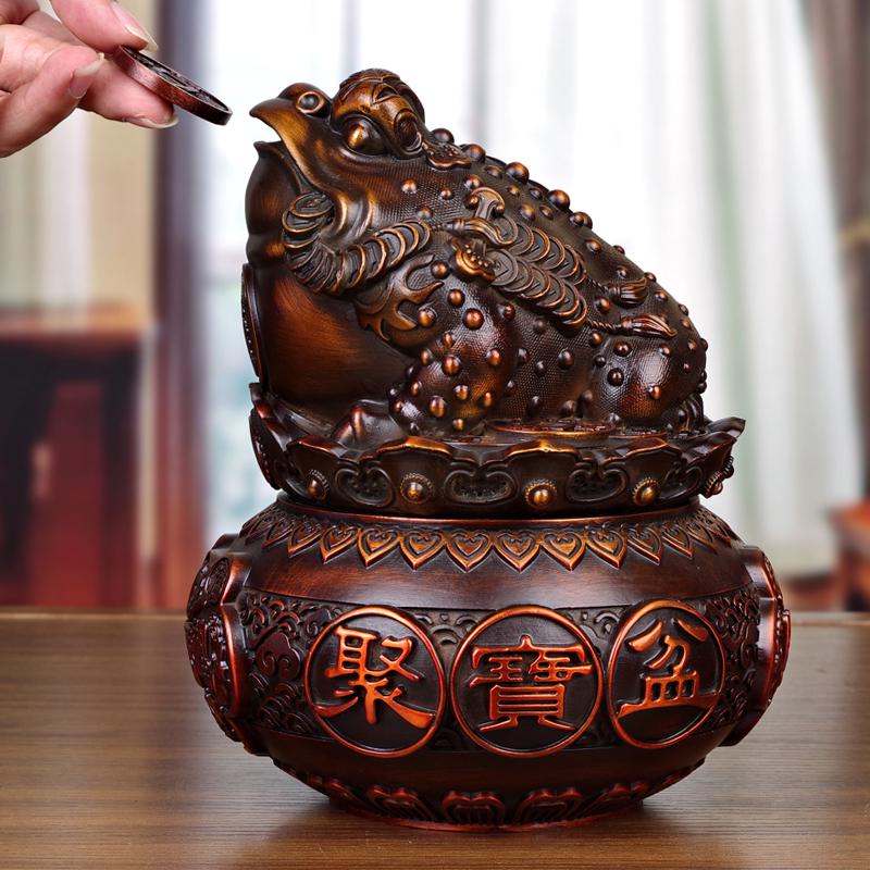 美帮汇金蟾摆件 铜工艺金蝉蟾蜍摆件 办公室店铺乔迁开业礼品高清大图