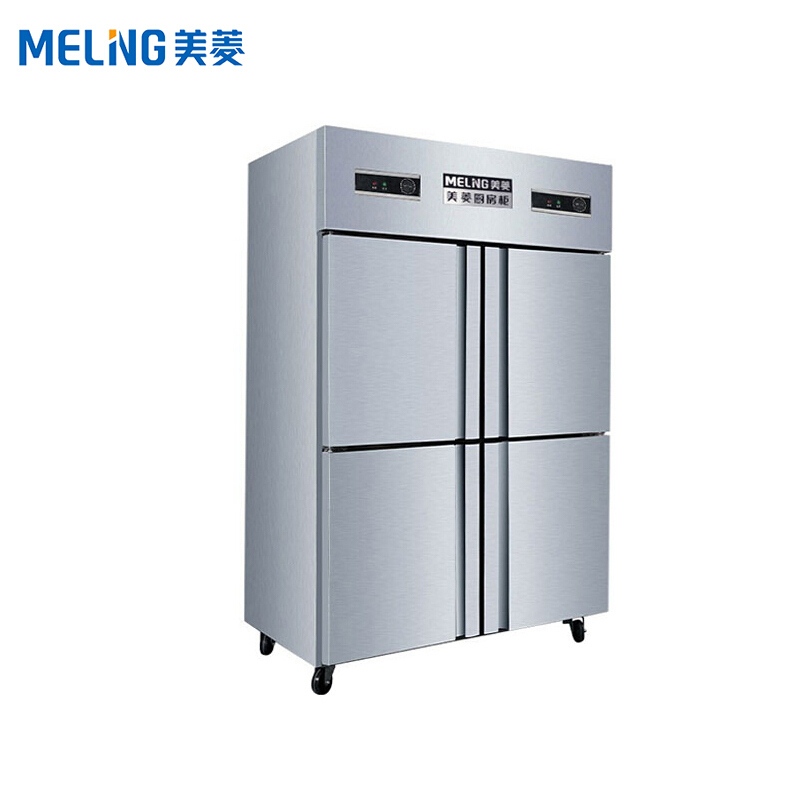 美菱(meling)880升四门不锈钢厨房商用冰柜 酒店大容量双温冷藏冷冻