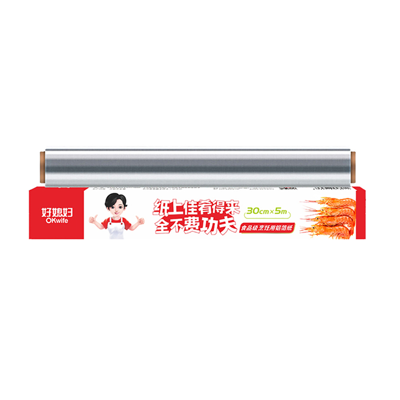好媳妇 厨房锡纸烧烤家用一次性铝箔纸30cm*5米/卷