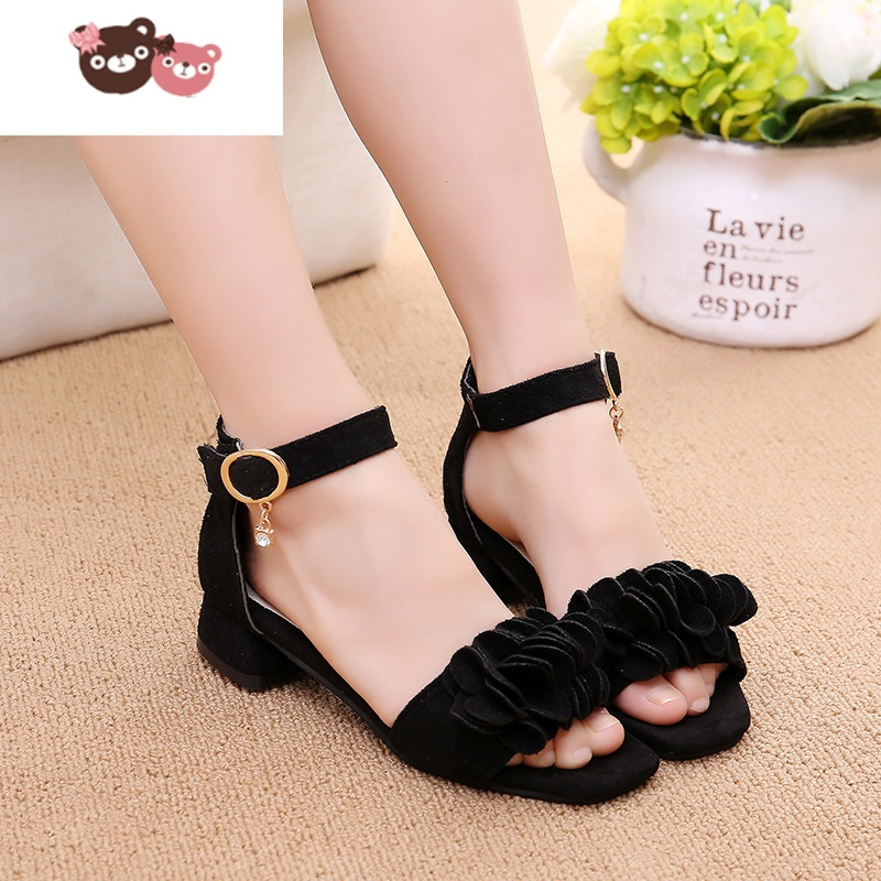 光3至12岁11女孩子十夏天9小孩穿的8女童7小学生6公主5高跟软底凉鞋