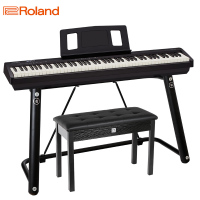 罗兰自营(Roland)电钢琴fp10 FP-10智能电子钢琴88键重锤便携式初学者家用U型琴架+双人琴凳+耳机全套礼包