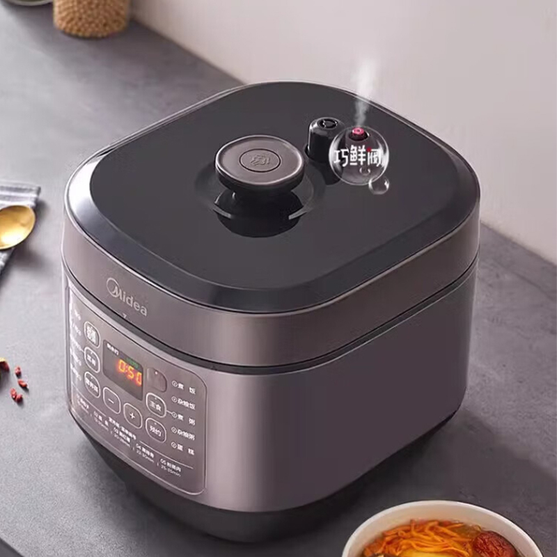 美的压力锅6L家用一键排气多功能智能MY-60M5-206高清大图