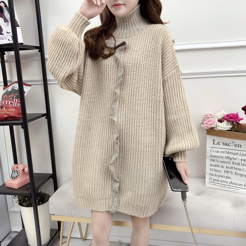 百搭韩版孕妇毛衣保暖厚款内搭上衣打底衫大码秋冬装女