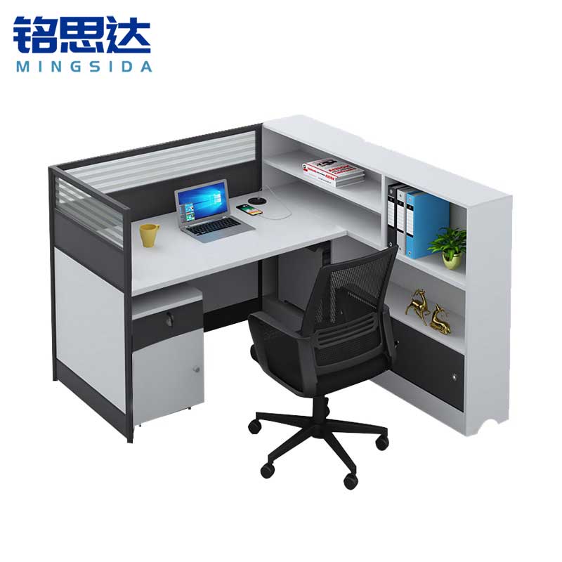 铭思达办公桌屏风工位单人位套高清大图