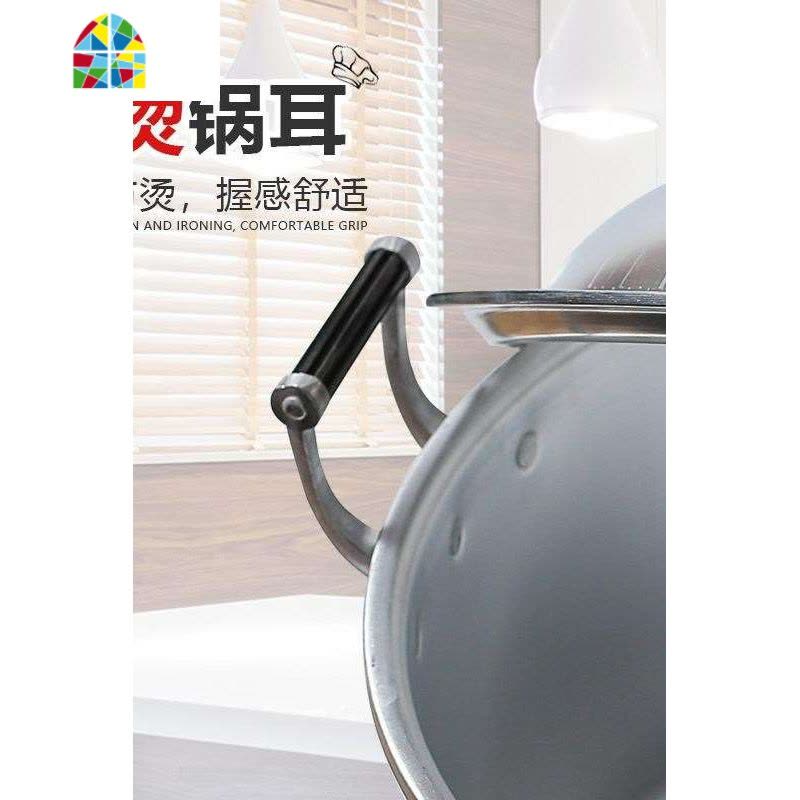 金喜铝锅老式家用加厚汤锅大容量加深烧水锅商用煮水锅纯铝制锑锅 FENGHOU 34CM加高加厚铝汤锅14升图片