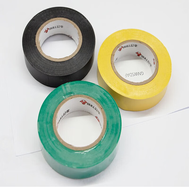 公牛 GN-ET8A 电气绝缘胶带 热缩电工胶布 17.7mm*0.15mm*14m 黄色 10卷