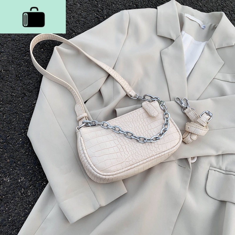 网红小包包质感女包2020流行新款高级感链条斜挎包百搭时尚腋下包NEWLAKE高清大图