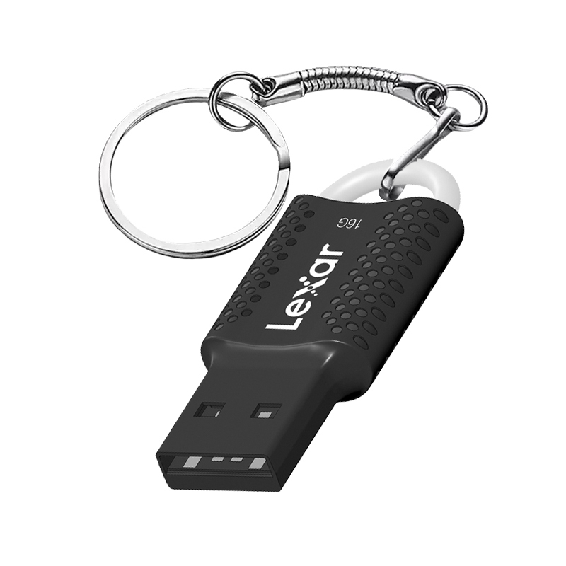 雷克沙(Lexar)V40 16GB USB2.0 迷你U盘 经典黑色优盘