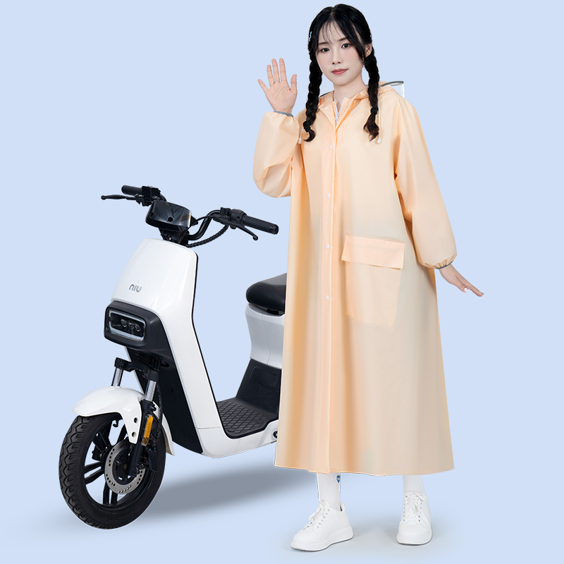 正雨雨衣女款长款全身防暴雨单人一体式成人外穿电动车连体防雨服雨披高清大图