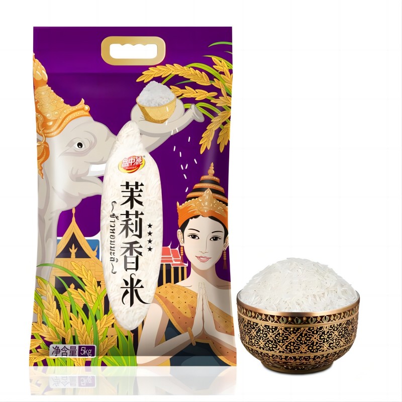 盘中餐 茉莉香米 5kg/袋高清大图