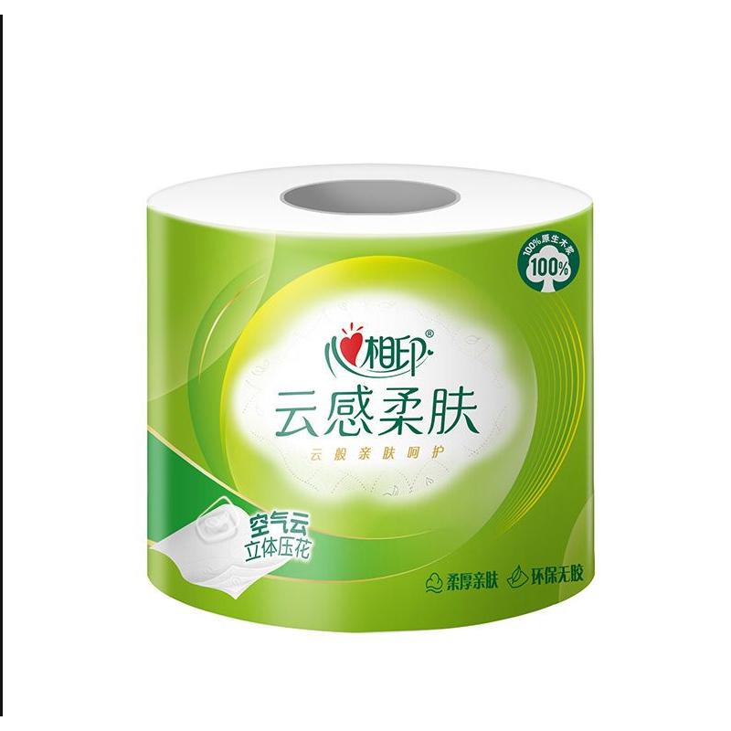 心相印有芯卷纸4层加厚卷筒纸厕纸卫生纸100g*10卷BT5312
