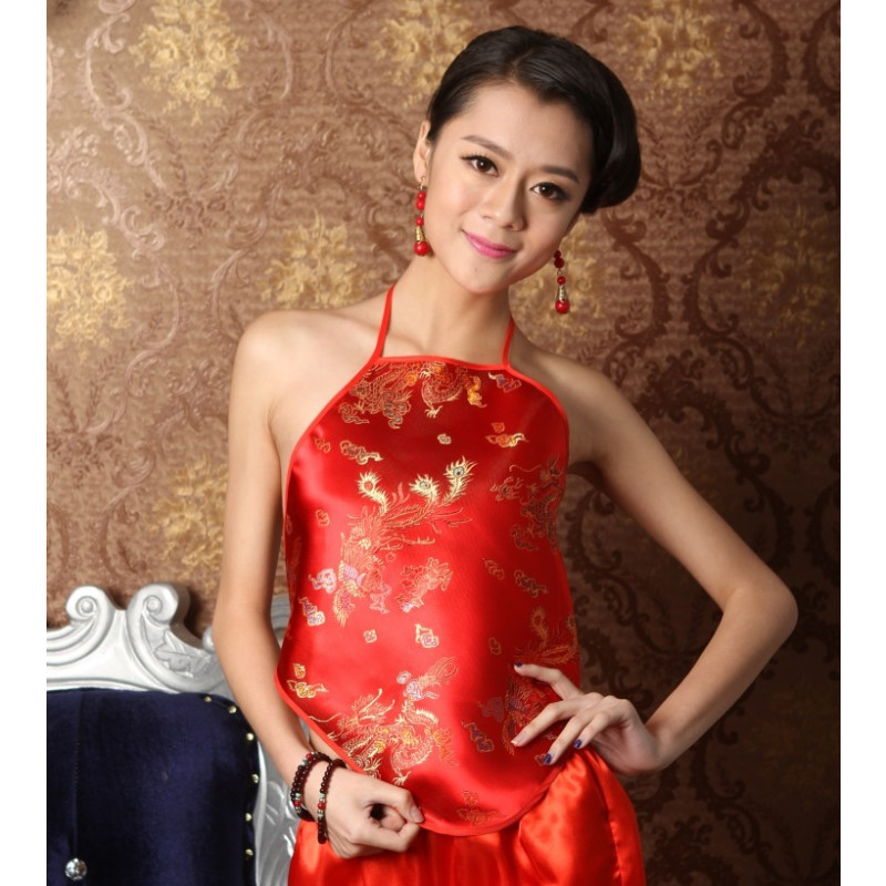 女结婚用肚兜古代女子丝内衣大码120斤汉服女内搭女古风