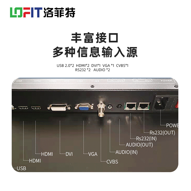 洛菲特(LOFIT)LFT650M 65英寸监视器 工业级高清液晶监控显示器 安防视频监控LED设备高清大图