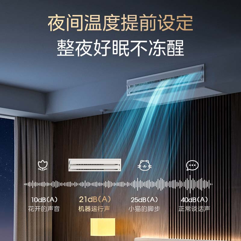 美的中央空调(Midea)智能家电4匹一拖多全直流变频多联机风管式小多联机厨房空调MDS-100W-D02-XG一拖二