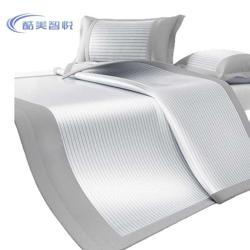 酷美智悦 冰丝凉席+1枕套120*200cm KM-FZ218 套高清大图