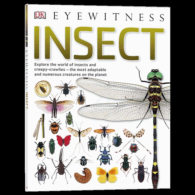 [醉染正版]昆虫 Eyewitness: Insect 目击者系列 英文原版书 9-12岁少儿科普读物 彩色照片图集 D高清大图